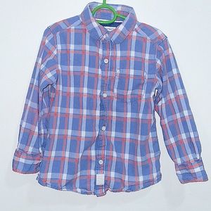 Carter’s Boys Flannel Button Down Shirt Size 4T